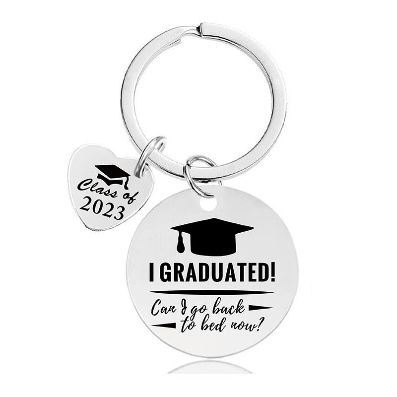Wholesale Father's Day Graduation Season Gift Lettering Metal Keychain